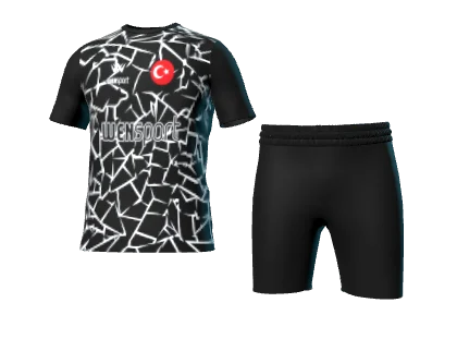 FT-5002 üç boyutlu forma ve şort görünümü