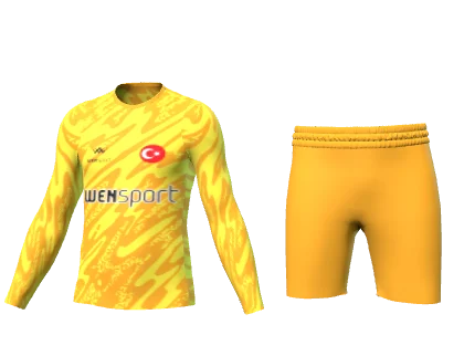 GK-1001-Kaleci Forması üç boyutlu forma ve şort görünümü