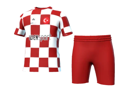 WN-1013 üç boyutlu forma ve şort görünümü