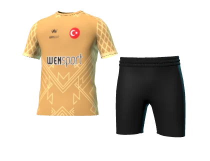WN-1018 üç boyutlu forma ve şort görünümü