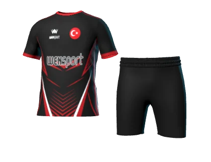 WN-1019 üç boyutlu forma ve şort görünümü