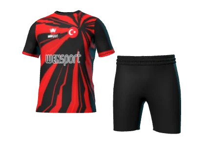 WN-1022 üç boyutlu forma ve şort görünümü
