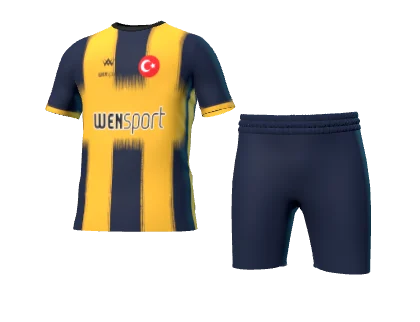 WN-1025 üç boyutlu forma ve şort görünümü