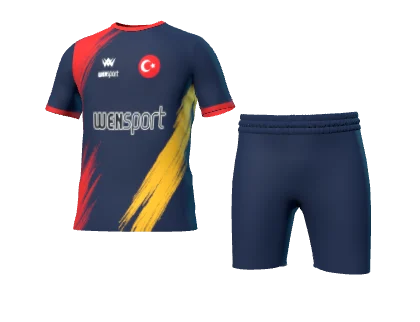 WN-1027 üç boyutlu forma ve şort görünümü