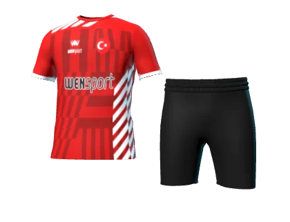 WN-1033 üç boyutlu forma ve şort görünümü