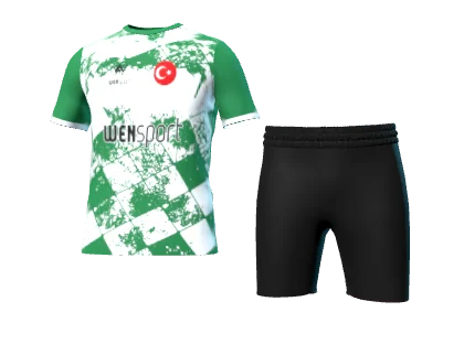 WN-1034 üç boyutlu forma ve şort görünümü