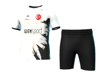 WN-1037 üç boyutlu forma ve şort görünümü