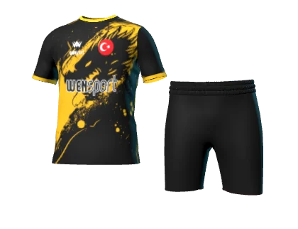 WN-1039 üç boyutlu forma ve şort görünümü