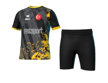 WN-1041 üç boyutlu forma ve şort görünümü