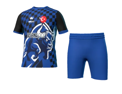 WN-1043 üç boyutlu forma ve şort görünümü
