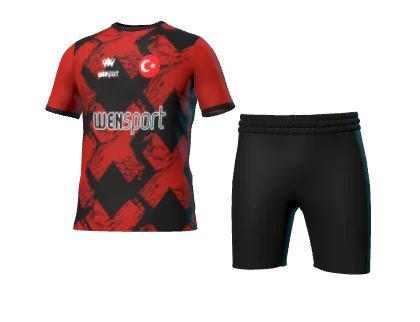 WN-1044 üç boyutlu forma ve şort görünümü