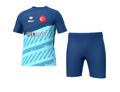 WN-1047 üç boyutlu forma ve şort görünümü