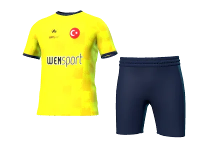 WN-5004 üç boyutlu forma ve şort görünümü