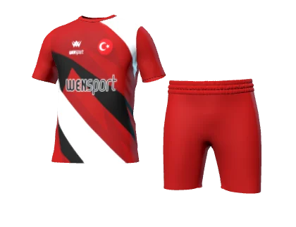 WN-5007 üç boyutlu forma ve şort görünümü