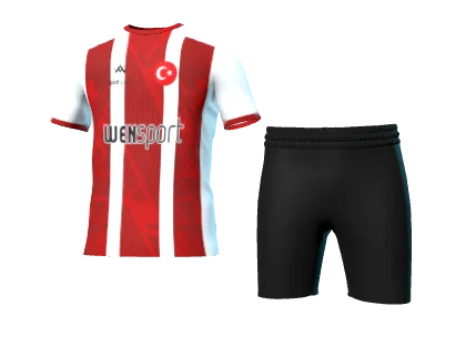 WN-5008 üç boyutlu forma ve şort görünümü