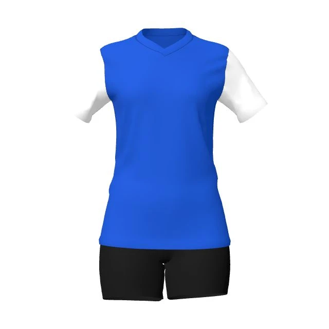 VL-1001 Voleybol üç boyutlu forma ve şort görünümü