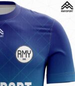 mavi ve su yeşili rengi halı saha forması