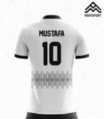 Siyah beyaz Futbol Forması