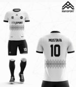 Siyah beyaz Futbol Forması