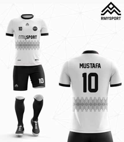 Siyah beyaz Futbol Forması