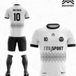 Siyah beyaz Futbol Forması