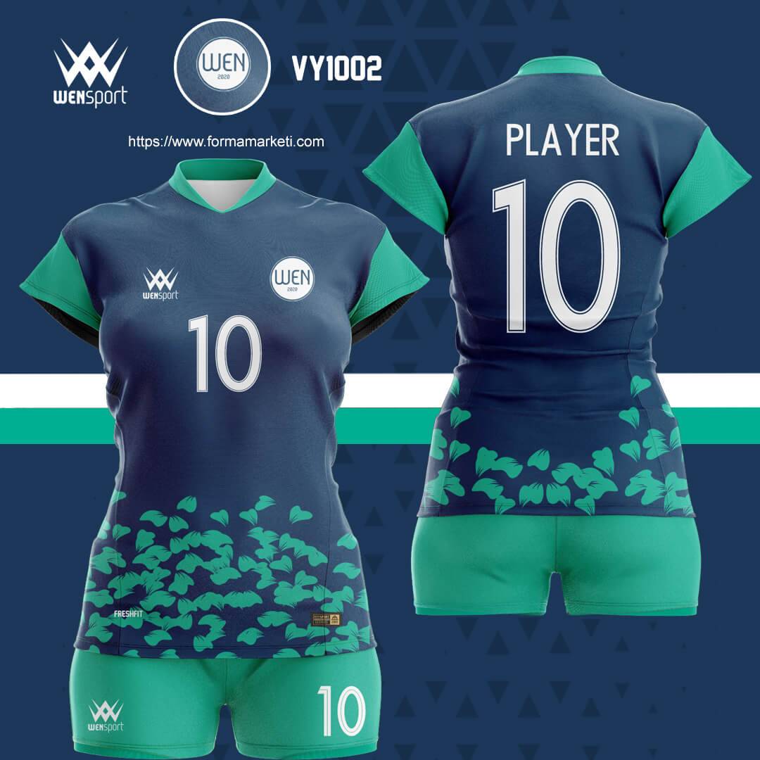 lacivert-yesil-voleybol-formasi Voleybol Forması yeşil lacivert