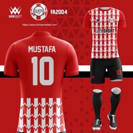 kırmızı beyaz forma