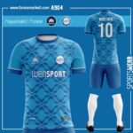 mavi futbol forması