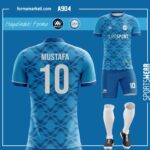 Mavi Futbol Forması
