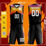 Turuncu Siyah Basketbol Forması