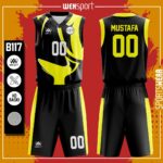 Sarı Siyah Basketbol Forması Yaptırma
