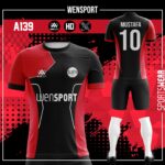 kırmızı siyah forma modeli