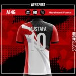 A146 Kırmızı Siyah Forma - Görsel 3