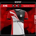 A146 Kırmızı Siyah Forma - Görsel 2