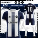 Lacivert beyaz forma modeli