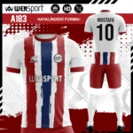 Kırmızı Mavi Beyaz Forma