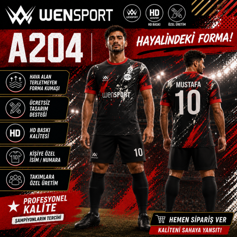 A204 Kırmızı Siyah Forma