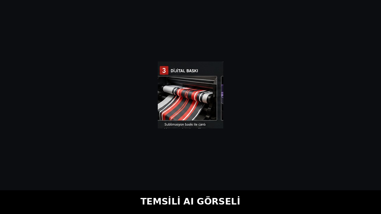 Forma dijital baskı aşamasını anlatan temsili AI görseli