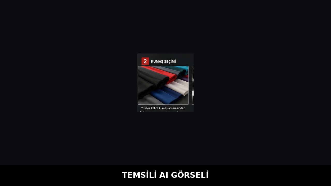 Forma kumaş seçimini anlatan temsili AI görseli